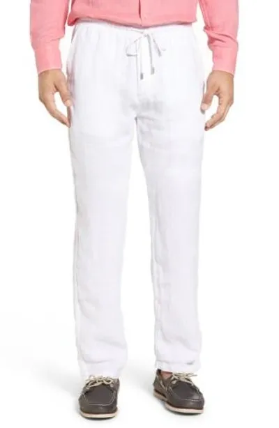 Vilebrequin Drawstring Straight-leg Trousers In White