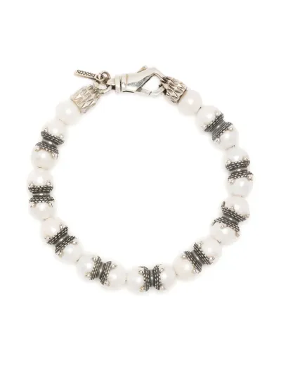 Emanuele Bicocchi Large Freshwater Pearl Bracelet In White