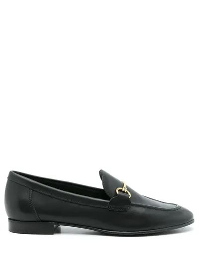 Studio Chofakian Siena Leather Mocassins In Black