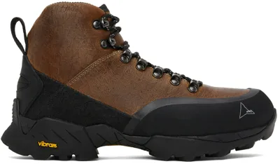 Roa Andreas Leather Hiking Boots In Brown