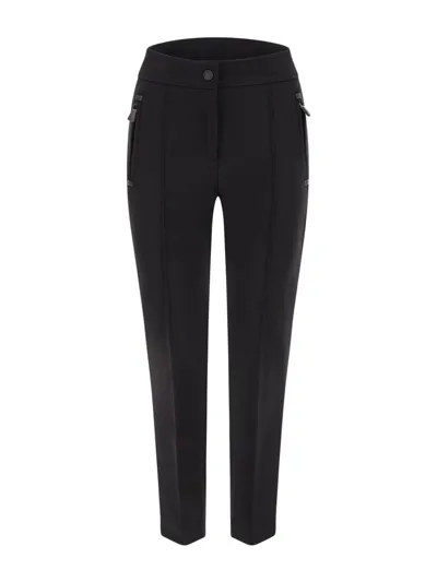 Moncler Technical Stretch Ski Stirrup Pants In Black