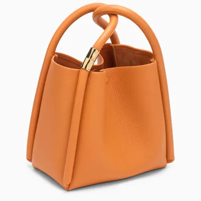 Boyy Orange Lotus 12 Top Handle Bag