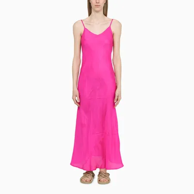 The Rose Ibiza Fuchsia Viso Chemise Dress In Pink