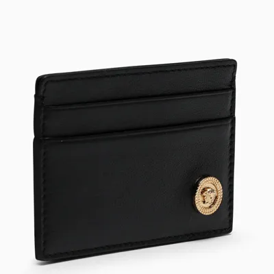 Versace Black Medusa-plaque Credit Card Holder