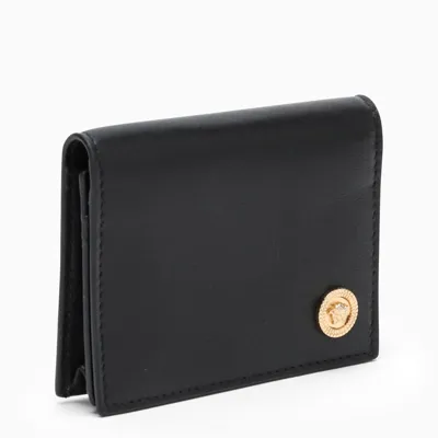 Versace Black Medusa-plaque Credit Card Holder