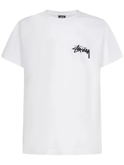 Stussy Fuzzy Dice T-shirt <br> In White