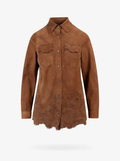 Salvatore Santoro Vazi Shirt In Brown