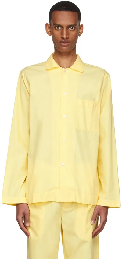 Tekla Camp-collar Organic Cotton-poplin Pyjama Shirt In Pastel