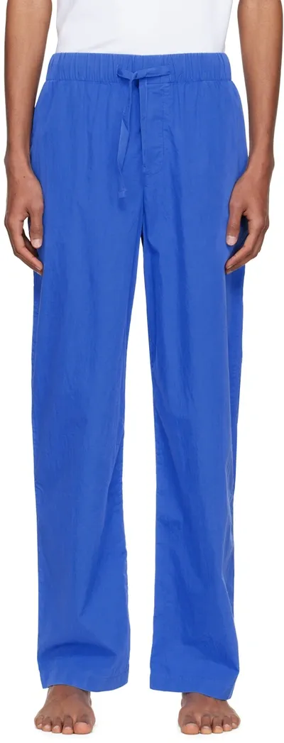 Tekla Blue Organic Cotton Pyjama Pants