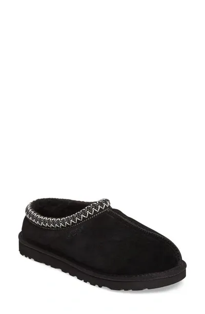 Ugg Tasman Ii Shearling-lined Suede Slippers In Black