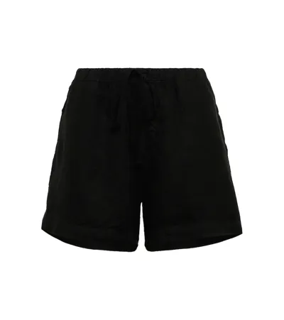 Velvet Tammy Cotton Shorts In Black