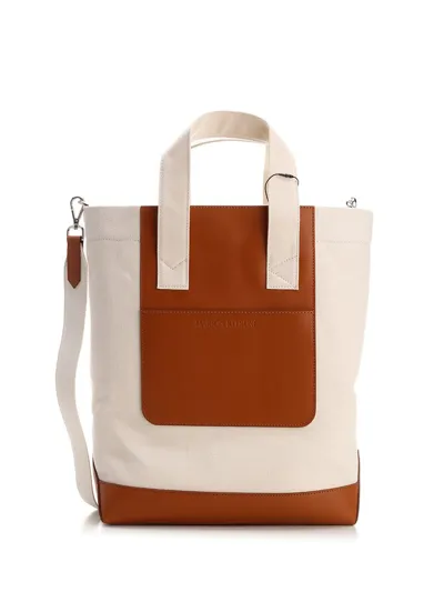 Maison Kitsuné Logo Debossed Tote Bag In Multi