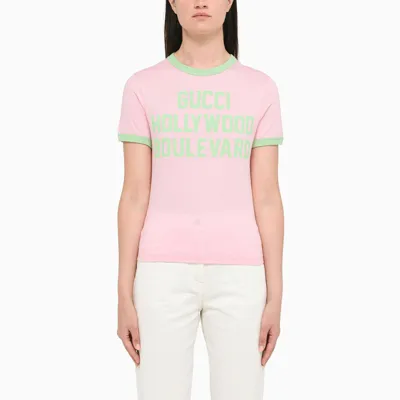 Gucci Pink " Hollywood Boulevard" T-shirt