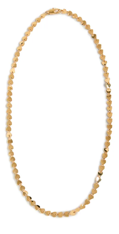 Loeffler Randall Heart Link Necklace In Gold