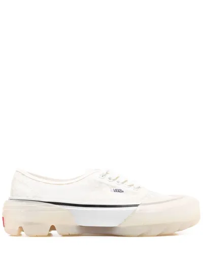 Vans Chunky Logo-patch Lace-up Sneakers In White