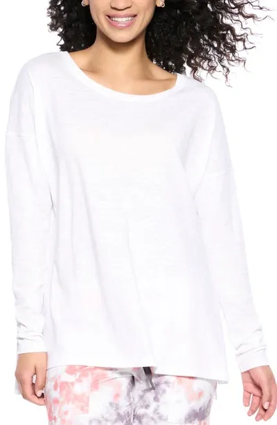 Felina Cutout Lounge T-shirt In White