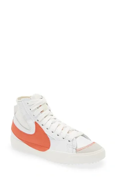 Nike Blazer Mid '77 Jumbo High Top Sneaker In White