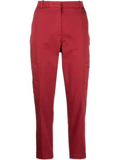 Fabiana Filippi Side-pocket Cropped Trousers In Red