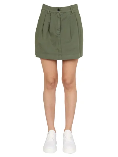 Department Five "sweta" Skirt In Military Green