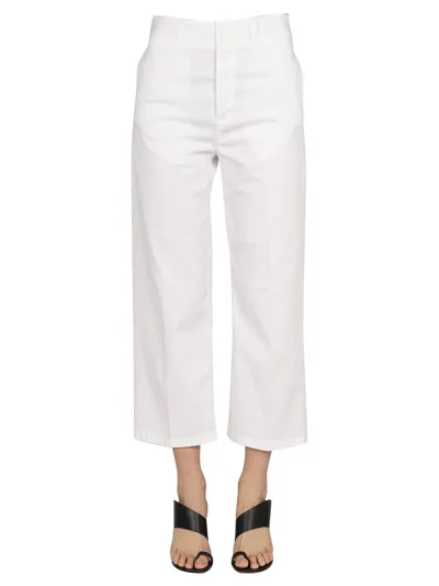 Department Five Cropped Fit Jeans In White