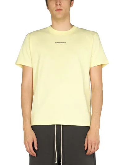 Department Five "aleph" T-shirt In Yellow