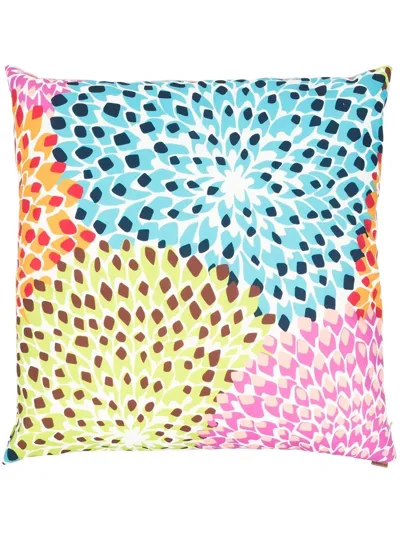 Missoni Floral-print Padded Cushion In Green