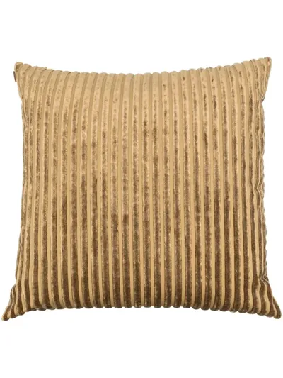 Missoni Rabat Ribbed Velvet Cushion In Green