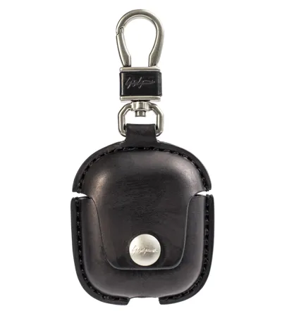 Yohji Yamamoto Leather Airpods Pro Case In Black