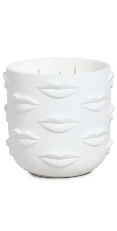 Jonathan Adler Muse Bouche 3-wick Candle In White