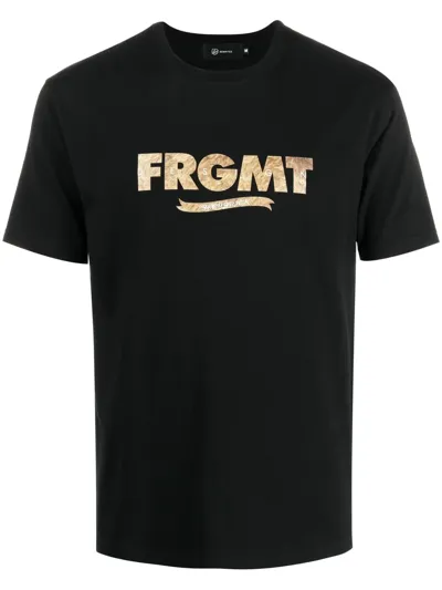 Medicom Toy X Fragment 2021 Fur Logo T-shirt In Black