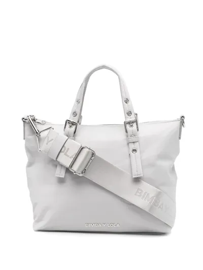 Bimba Y Lola Logo-plaque Cross-body Bag In Grau