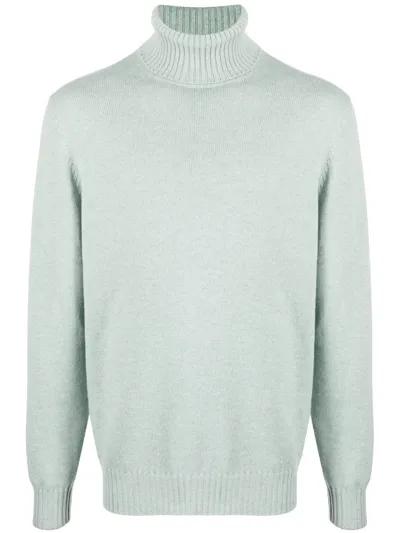 Brunello Cucinelli Cashmere Roll-neck Jumper In Green