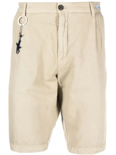 Paul & Shark Straight-leg Bermuda Shorts In Nude