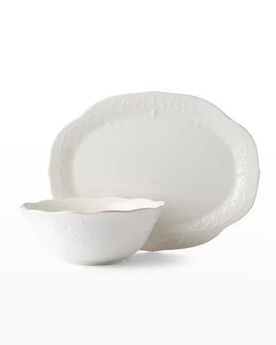 Lenox French Perle 2-piece Serveware Bundle