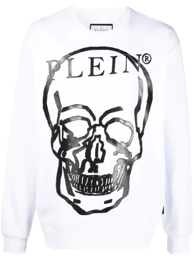 Philipp Plein Skull-print Long-sleeve Sweatshirt In Multi