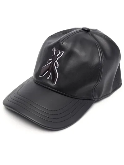 Patrizia Pepe Embroidered Baseball Cap In Black