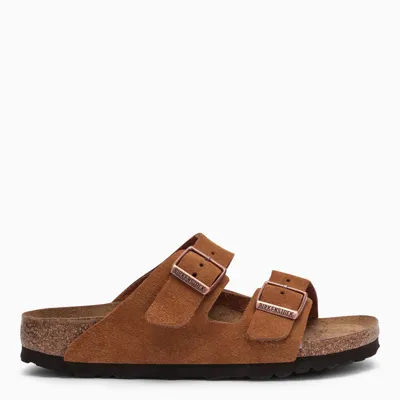 Birkenstock Mink Super-birki Slippers In Suede In Brown