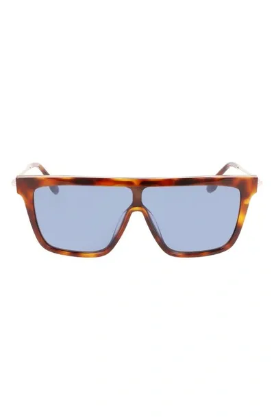 Victoria Beckham 53mm Shield Sunglasses In Tortoise