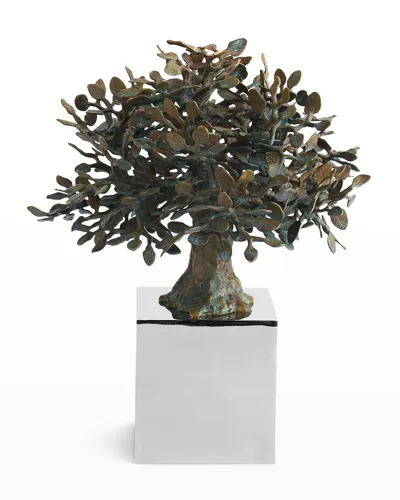 Michael Aram Family Tree Sculptural Urn In Green