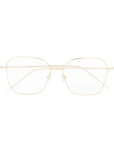 Hugo Boss Square-frame Optical Glasses In Gold