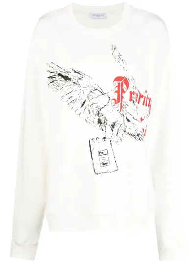 Ih Nom Uh Nit Graphic-print Sweatshirt In White