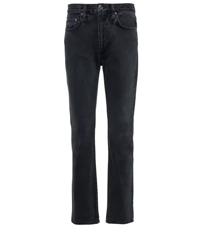 Totême Original High-rise Straight-leg Jeans In Vintage Black