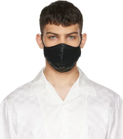 Misbhv Black Monogram Face Mask