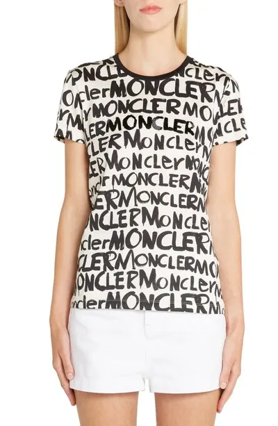 Moncler Graffiti Logo T-shirt In Multi-colour