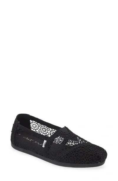 Toms Alpargata Slip-on In Black