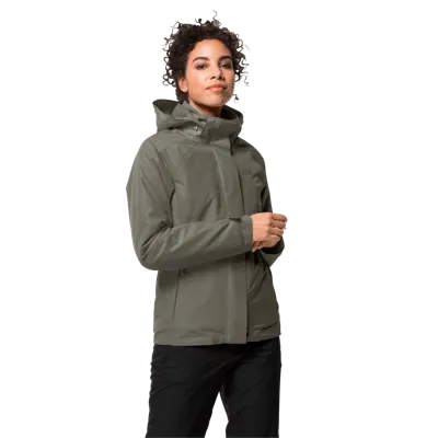 Pre-owned Jack Wolfskin Iceland Voyage 3in1 Women Winterjacke Funktionsjacke Doppeljacke