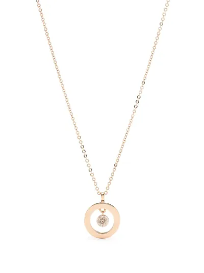 Ponte Vecchio 18kt Rose Gold Vega Diamond Necklace In Pink