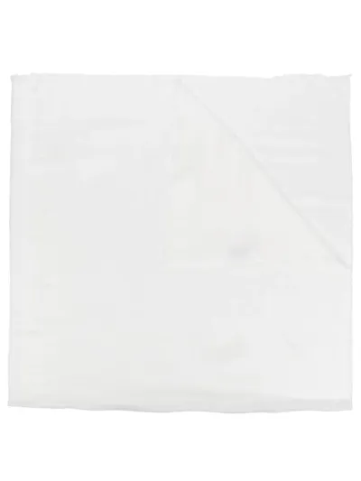 Fabiana Filippi Tonal-design Scarf In White