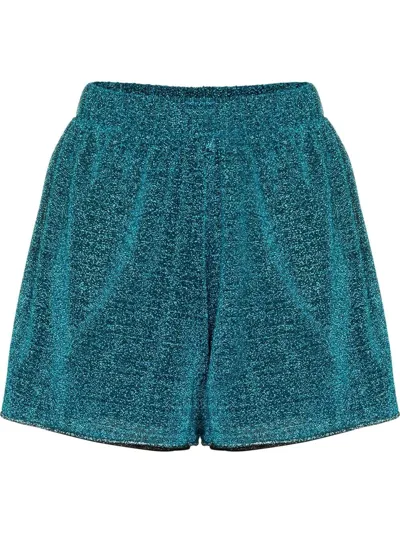 Oseree Lumière Glitter Boxing Shorts In Blue