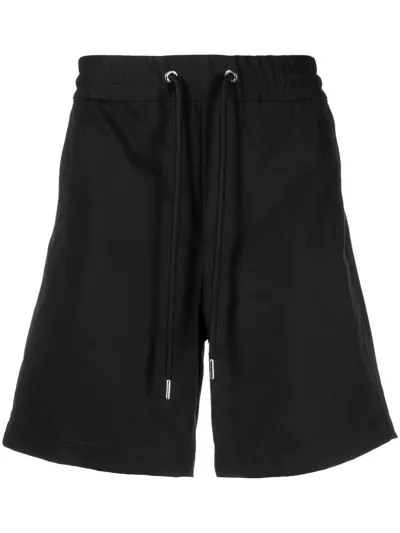 Moncler Drawstring-waist Shorts In Black